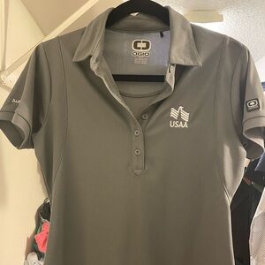 USSA gray polo